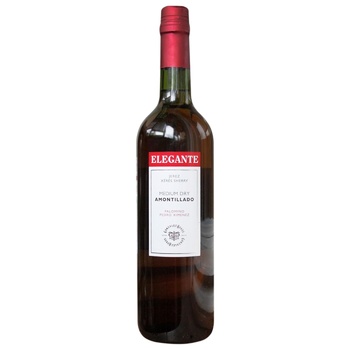 Херес Gonzales Byass Elegante Amontilado Palomino полусухой 17% 0.75л