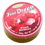 Woogie Fine Drops Cherry Lollipops 200g