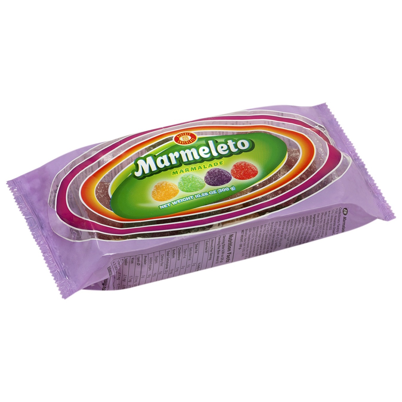 

Мармелад Бисквит-Шоколад Marmeleto 300г