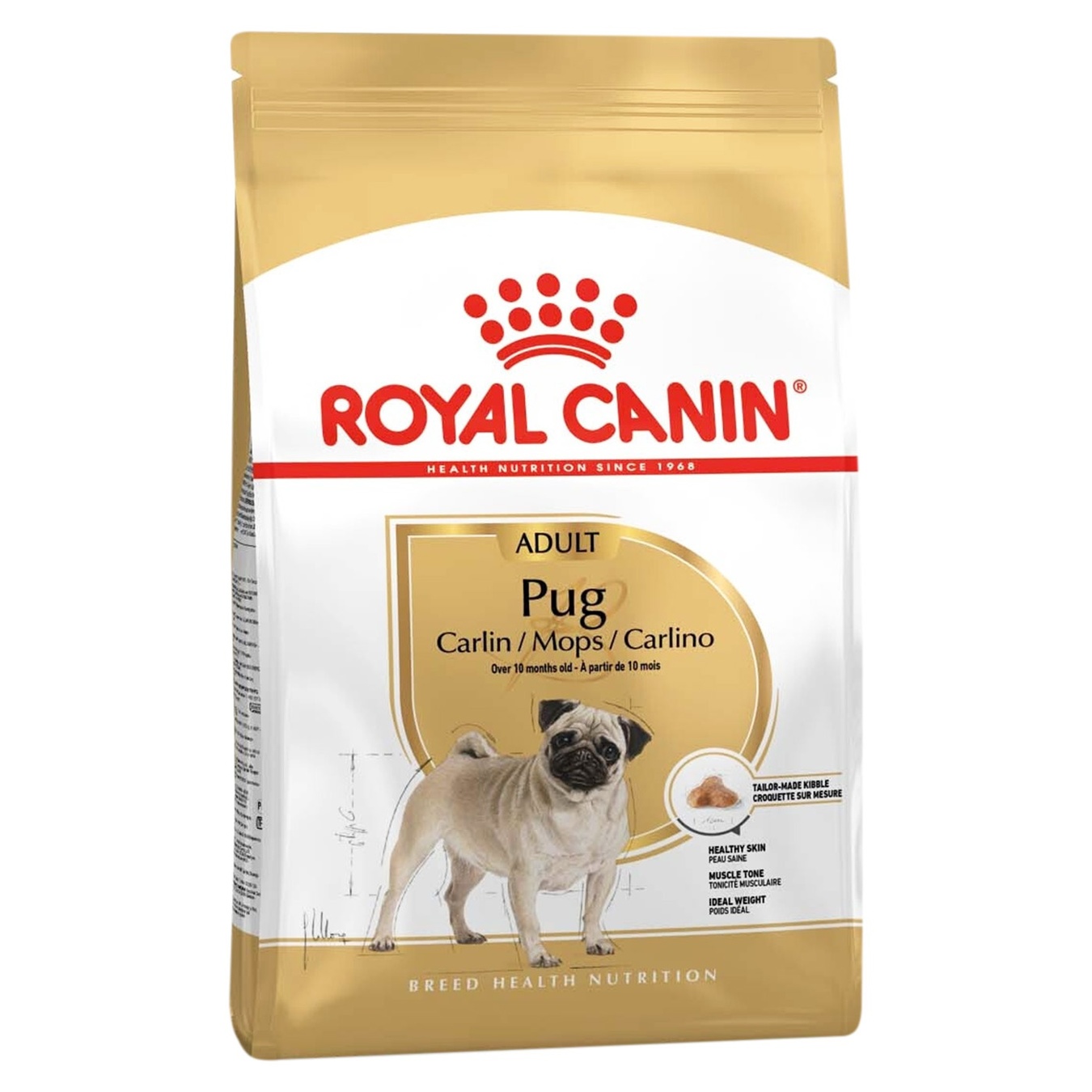 

Корм сухой Royal Canin Pug Adult Мопс для собак от 10мес 1.5кг