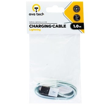 Ava tech Lightning USB 2.0 Cable 1m - buy, prices for Auchan - photo 1