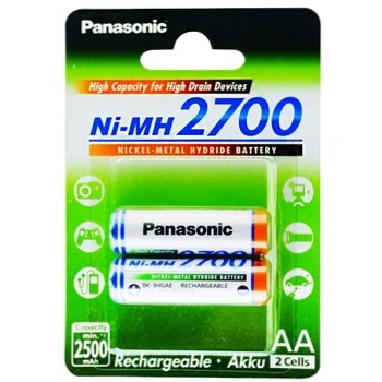 Аккумулятор Panasonic AA 2700 2шт - купить, цены на - фото 1