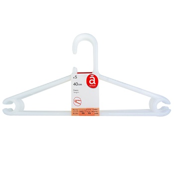 Actuel Plastic Set Hanger 5pc*40cm - buy, prices for Auchan - photo 1