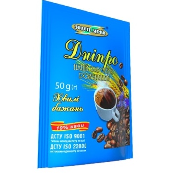 Zolote Zerno Dnieper Coffee Drink 90g - buy, prices for Supermarket "Kharkiv" - photo 1