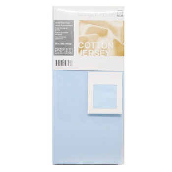 Tarrington House Sheet on an elastic band blue 90Х200cm - buy, prices for METRO - photo 1