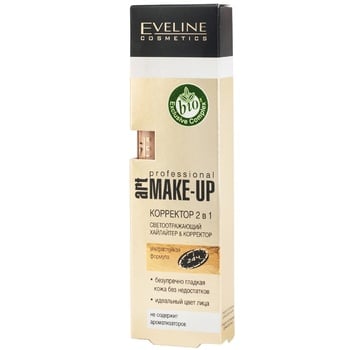 Коректор Eveline cosmetics світловідбиваючий 2в1 7мл - купити, ціни на Auchan - фото 1