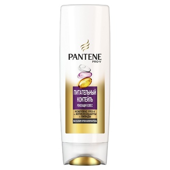 Бальзам-ополіскувач Pantene Pro-V Живильний коктейль для слабкого волосся 360мл - купити, ціни на МегаМаркет - фото 1