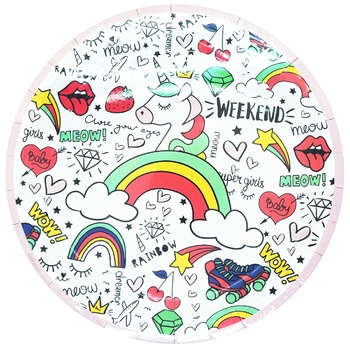 Actuel Rainbow Plates 22cm 10pcs