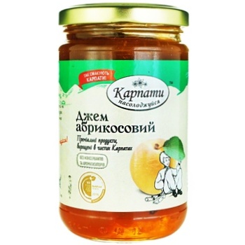 Karpaty nasolodzhuysya Jam Apricot 360g - buy, prices for Auchan - photo 1