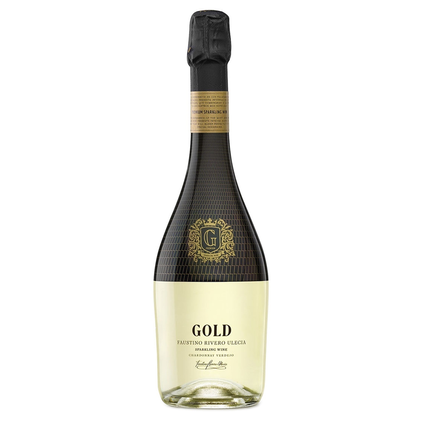 

Вино игристое Faustino Rivero Ulecia Gold белое полусладкое 11,5% 0,75л