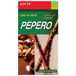 Lotte Almond Pepero Straws with Chocolate and Almond 32g