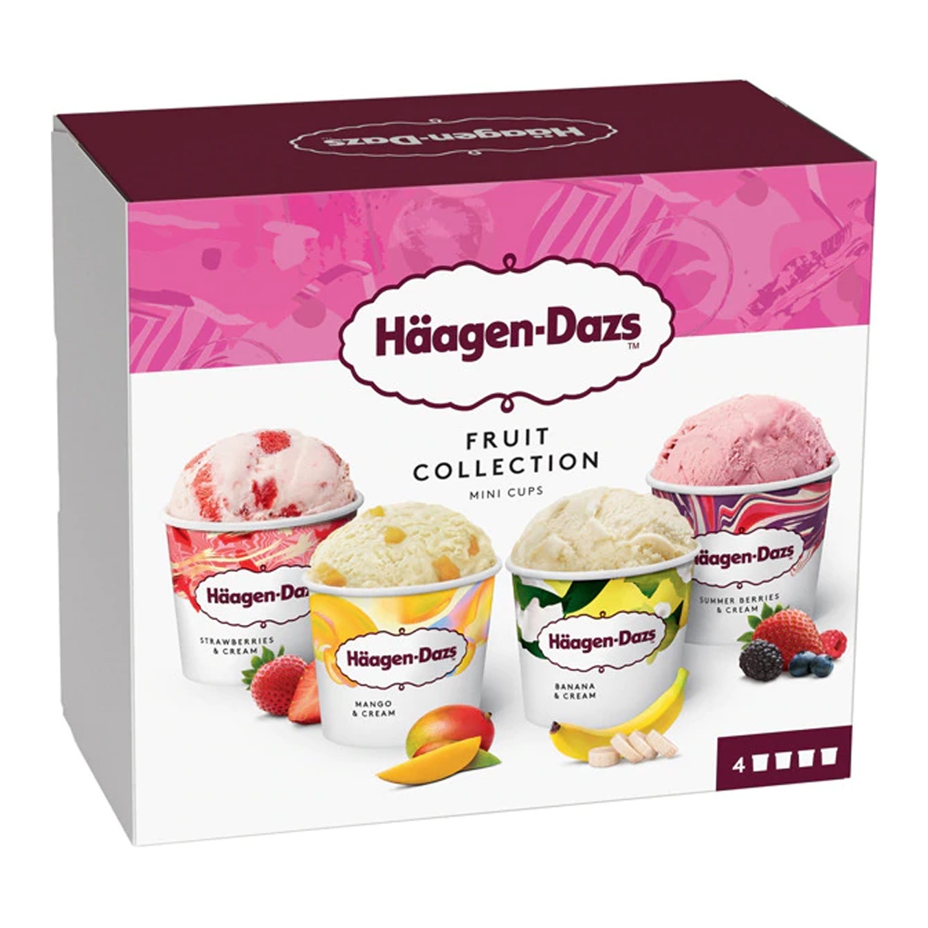 

Набор мороженого Haagen-Dazs Фруктовое ассорти 380мл