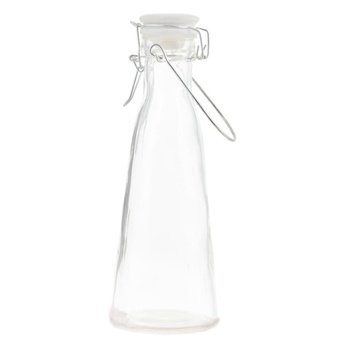 Zeller Bottle with Fastener, Plastic Lid 1000ml 10х29cm