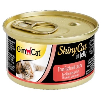 Корм Gimborn Shiny Cat in Jelly тунець та лосось у желе для котів 70г - купити, ціни на MasterZoo - фото 1