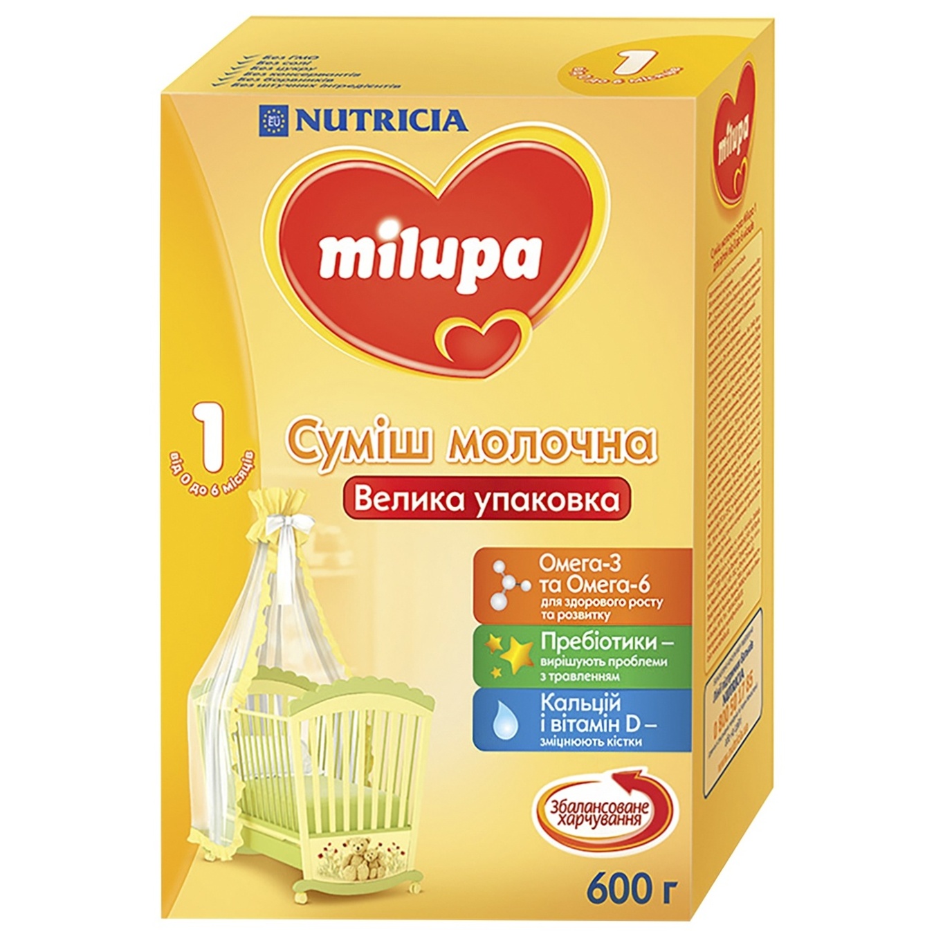 

Смесь молочная сухая Milupa 1 600г