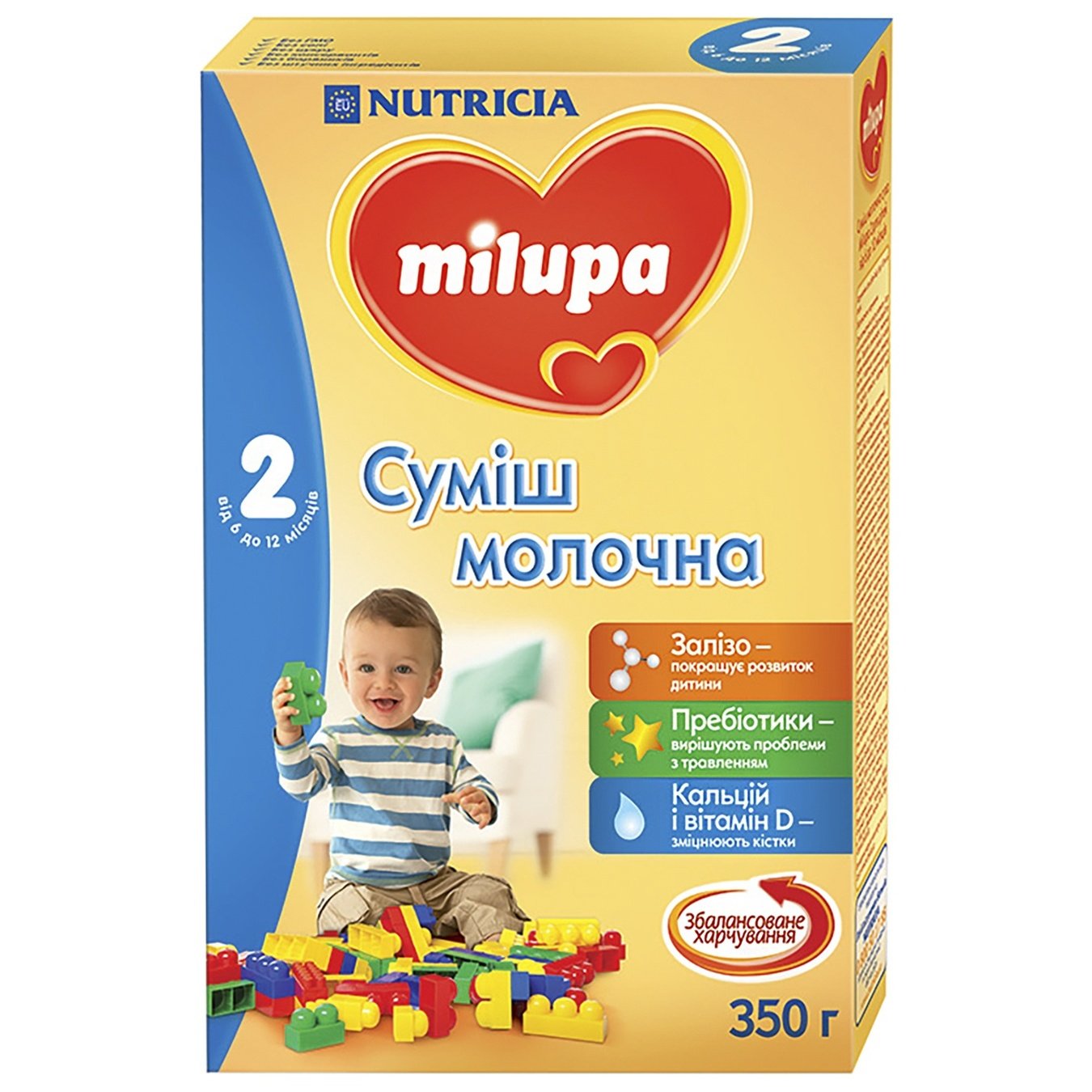 

Смесь молочная сухая Milupa 2 350г