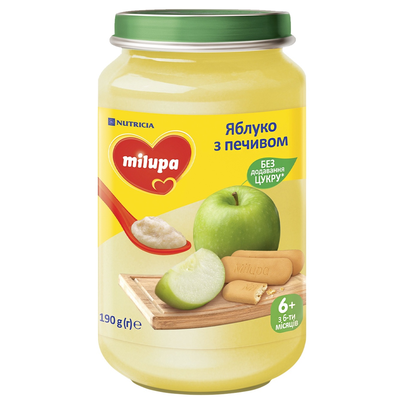 

Пюре Milupa Яблоко с печеньем 190г