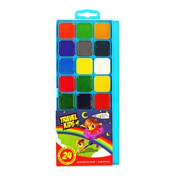 Travel kids Watercolor Paints 24 Colors - buy, prices for Auchan - photo 1