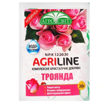 Добриво Агросвит Agriline Роза 30г - купить, цены на Auchan - фото 1