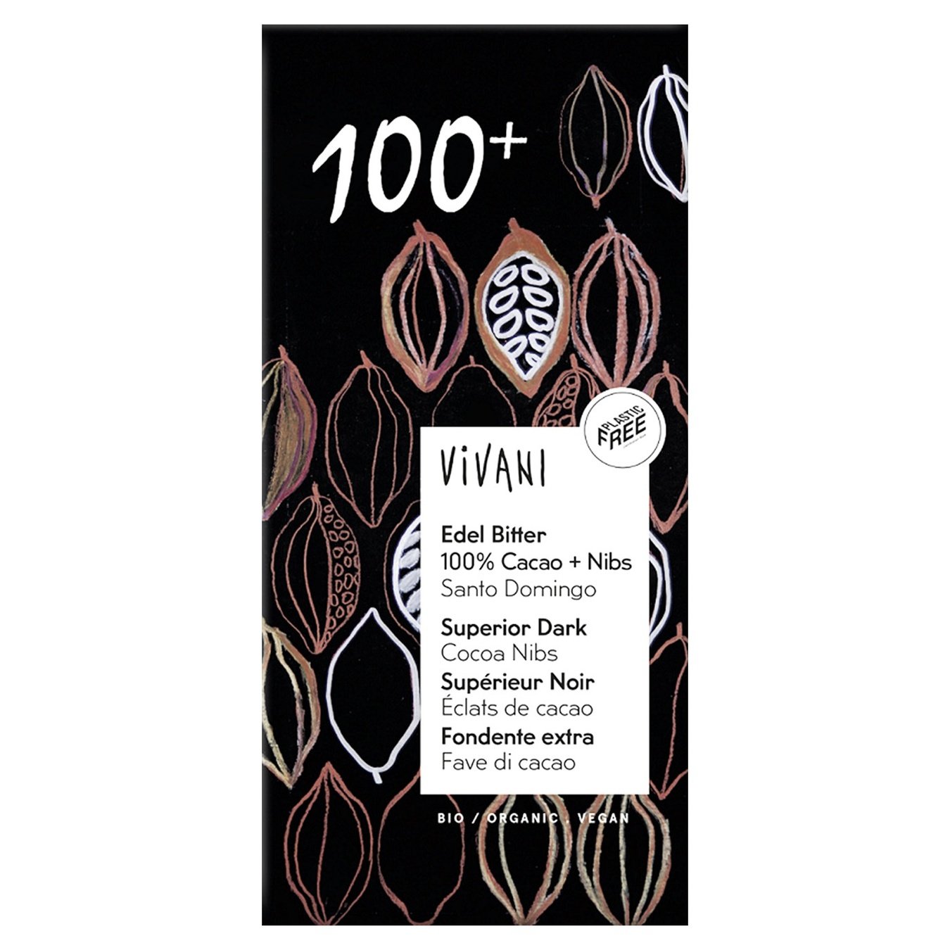 

Шоколад Vivani Organic черный 100% какао 100g