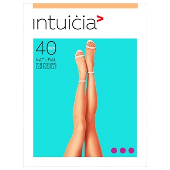 Колготи Intuicia Natural жіночі чорні 40ден 3р - купити, ціни на МегаМаркет - фото 1