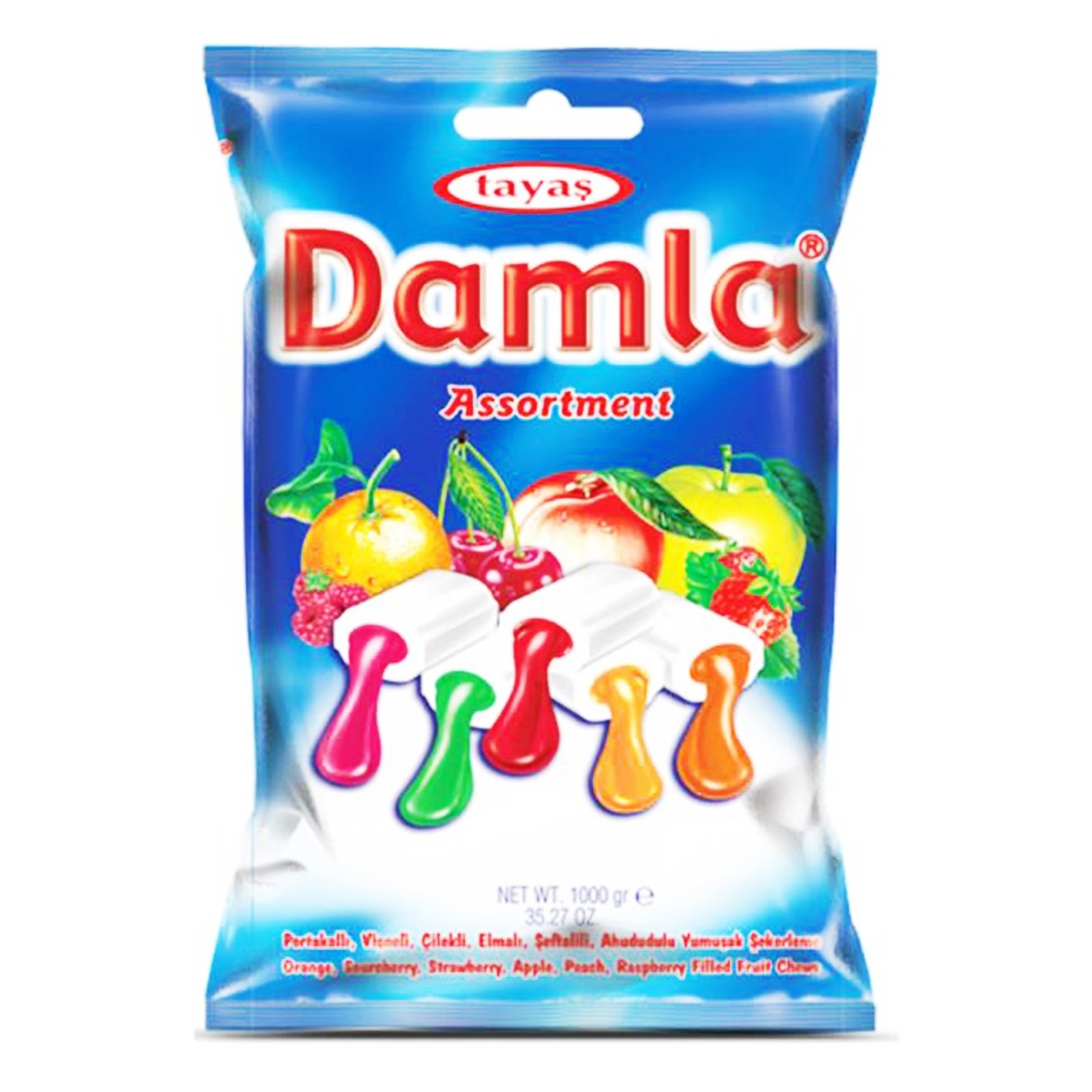 

Конфеты Tayas Damla жевательные с соком