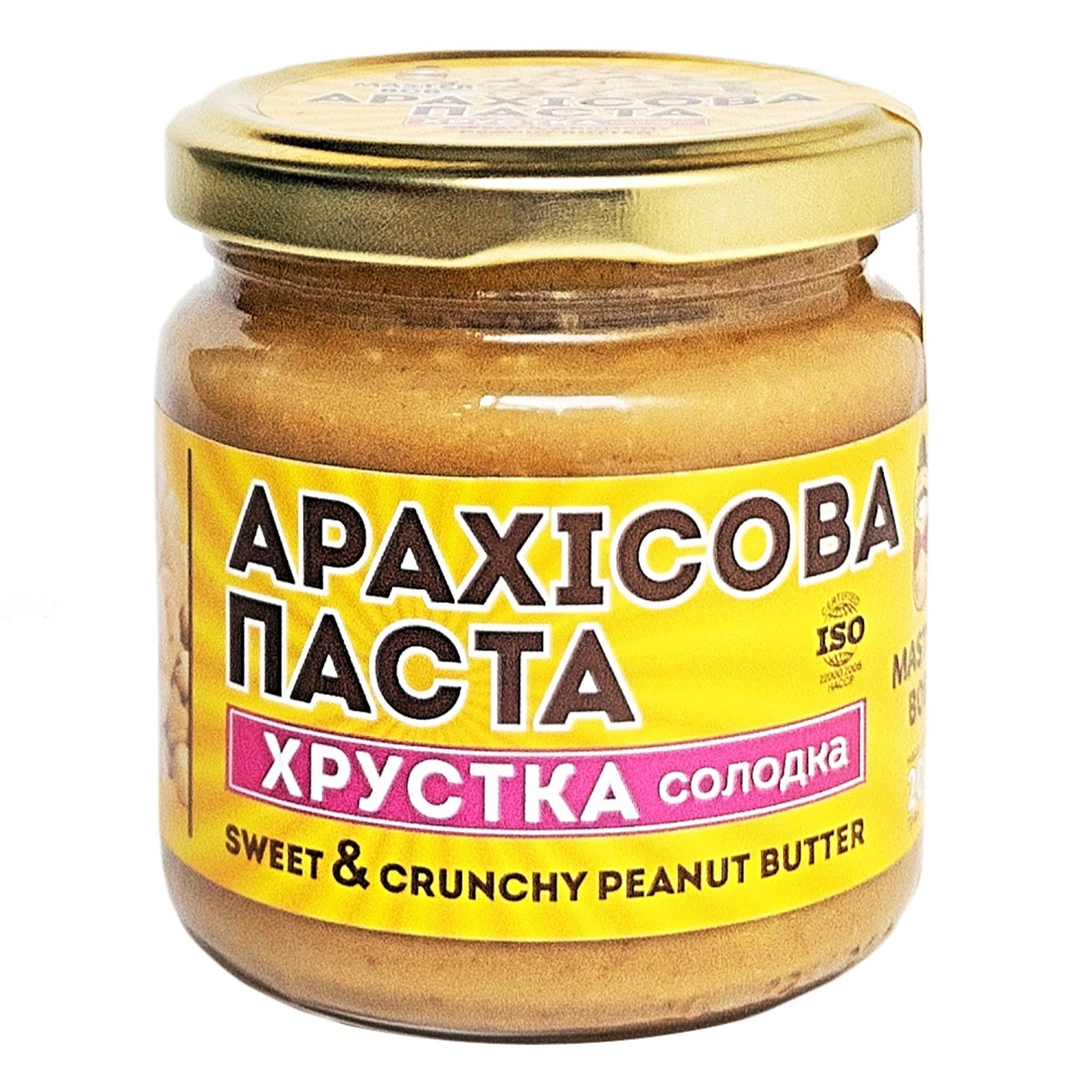 

Паста арахисовая Master Bob Хрустящая сладкая 200г