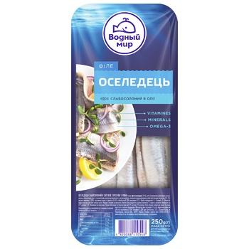 Сельдь Водний Світ филе слабосоленое в масле 250г - купить, цены на МегаМаркет - фото 2