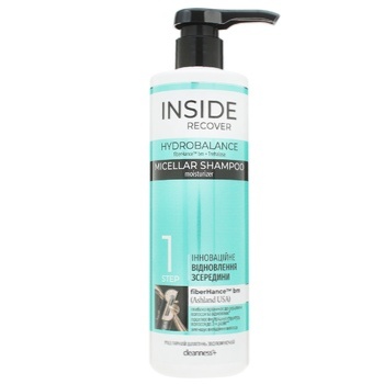 Cleanness+ Inside Recover Hydrobalance Shampoo Moisturizing Micellar 490ml - buy, prices for Auchan - photo 1