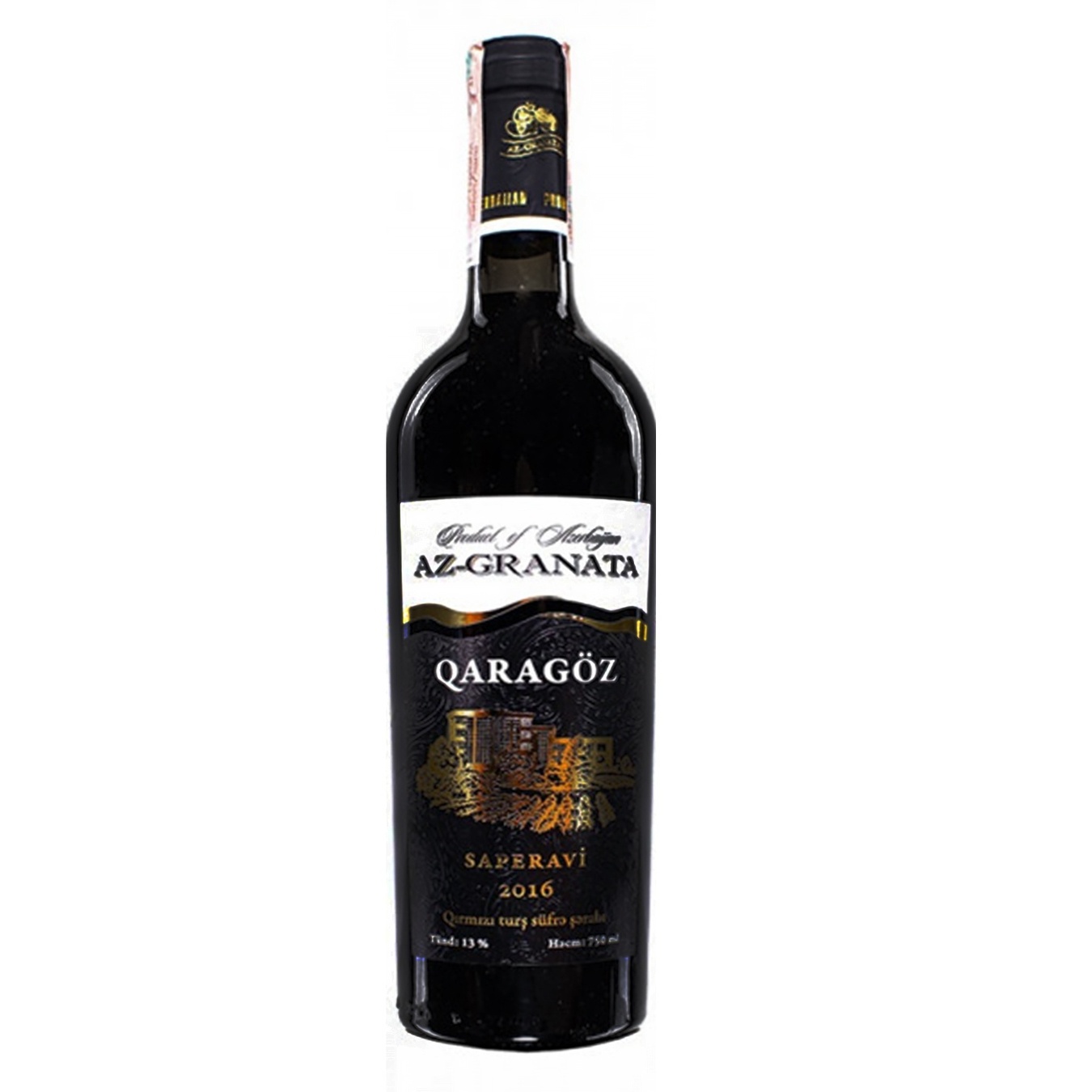 

Вино Az-Granata Qaragoz Saperavi 2016 красное сухое 13% 0,75л