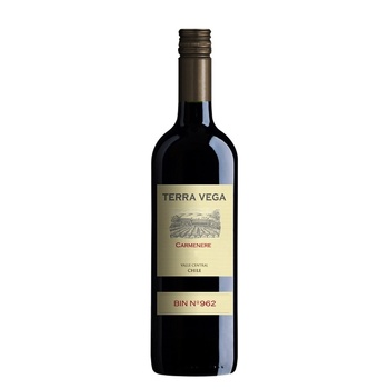 Вино Terra Vega Carmenere Kosher Valle Central красное сухое 14% 0,75л - купить, цены на NOVUS - фото 1