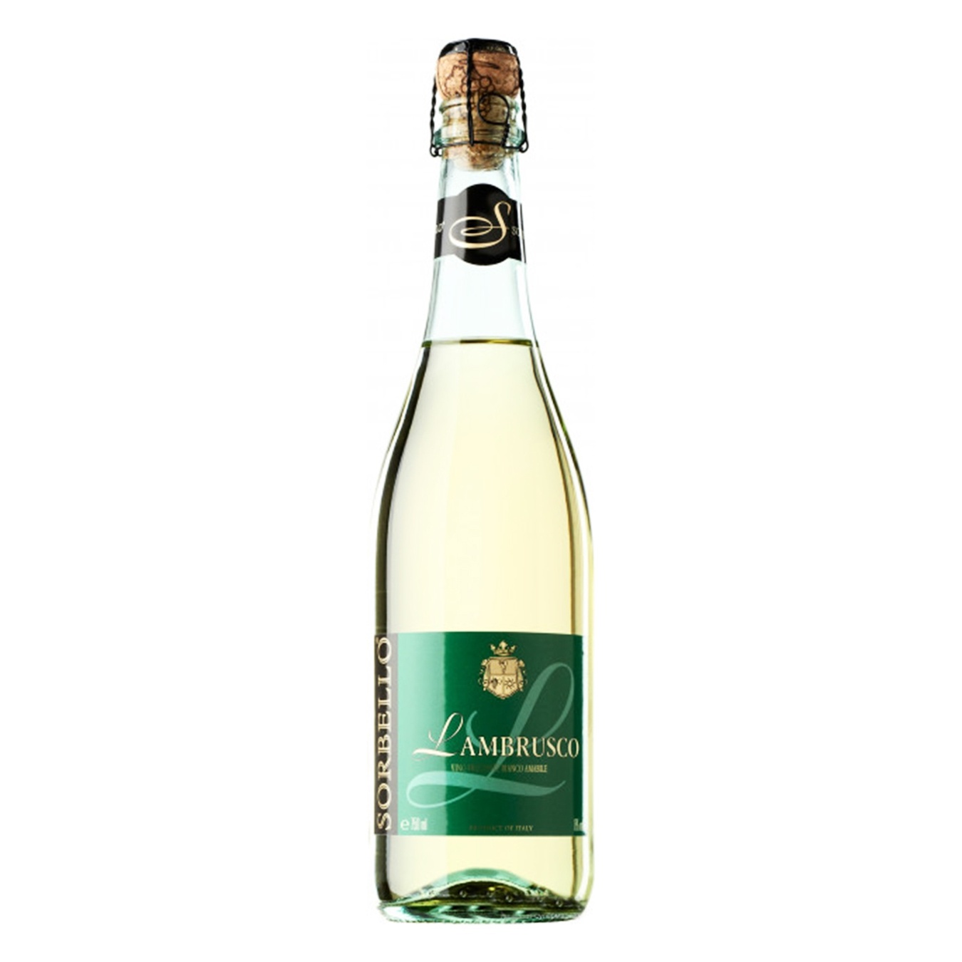 

Вино игристое Lambrusco Sorbello IGT Bianco 8% 0,75л