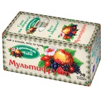 Чай Карпатский Чай Мультифрукт из плодов ягод и трав в пакетиках 20х2г