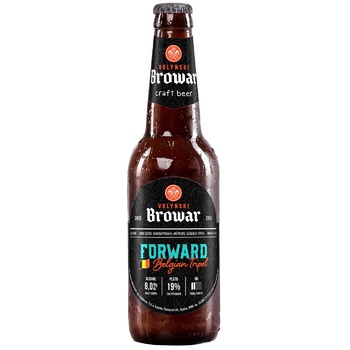 TM Volynski Browar Forward Unfiltered Light Beer 8% 0.35l - buy, prices for METRO - photo 1