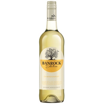 Вино Banrock Station Chardonnay белое сухое 13% 0,75л - купить, цены на Auchan - фото 1