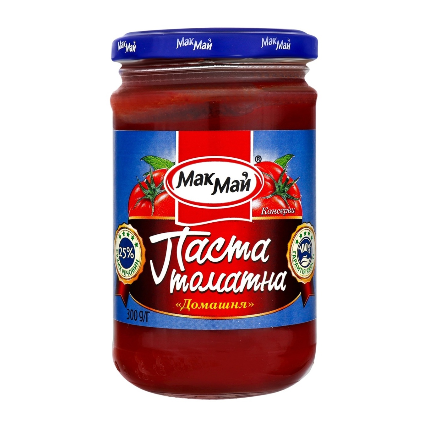 

Томатная паста Мак Май Домашняя 25% 300г
