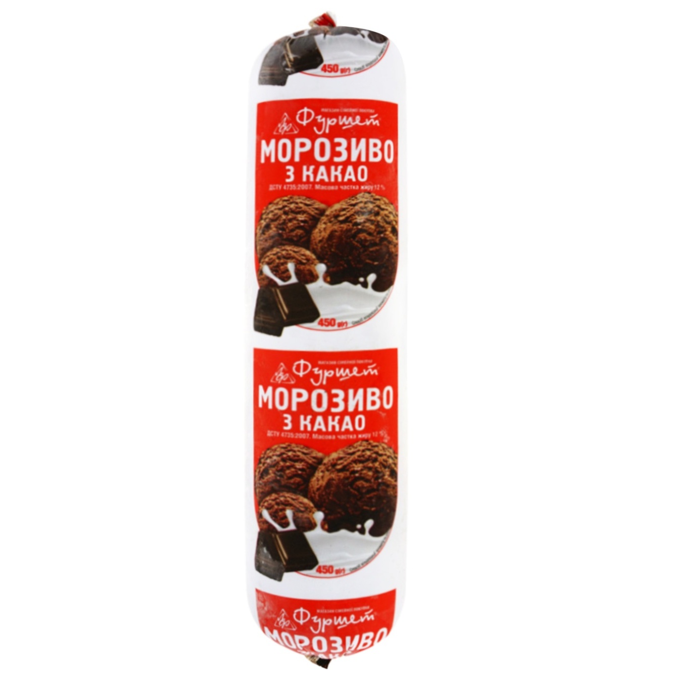 

Мороженое с какао 12% Фуршет 450г