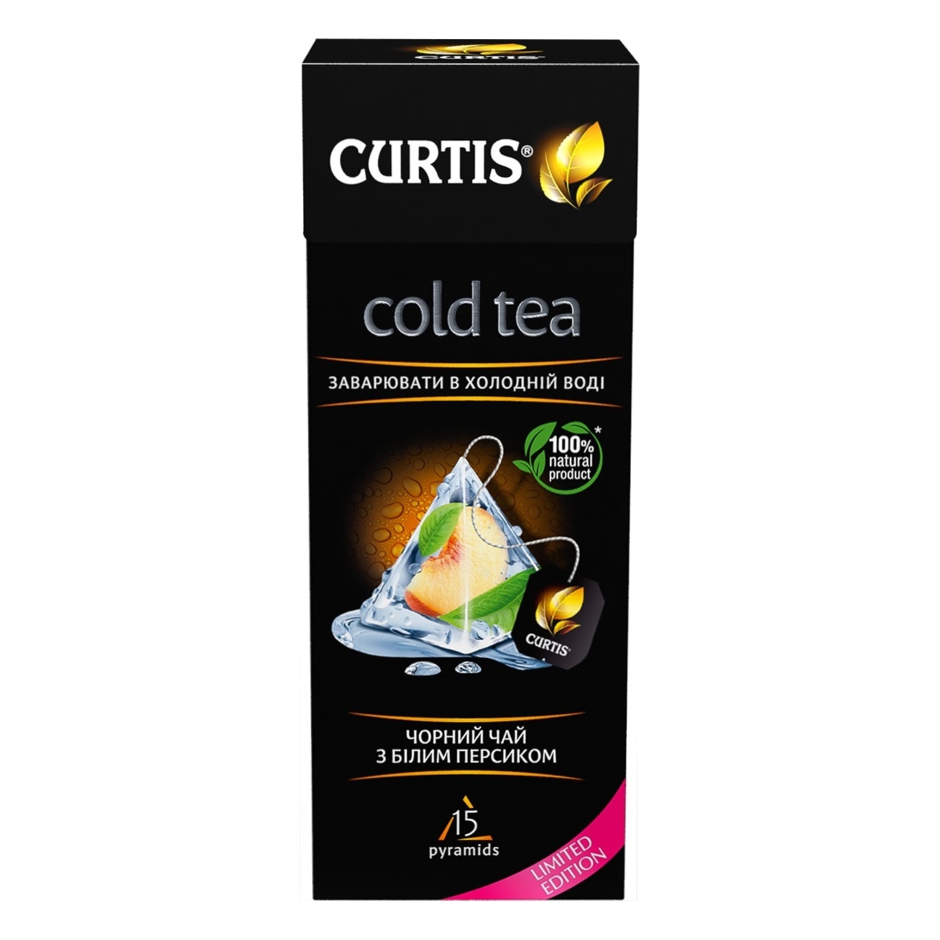 

Чай черный Curtis Iced со вкусом персика 15шт*1,8г