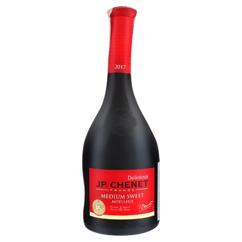 J.P.Chenet Rouge Red Semisweet Wine 12% 0.75l - buy, prices for Auchan - photo 1