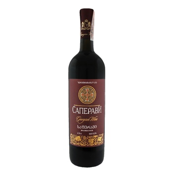 Kindzmarauli Saperavi Red Dry Wine 10.5-12.5% 0.75l - buy, prices for MegaMarket - photo 1