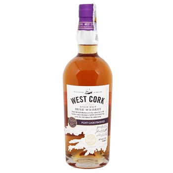 West Cork Small Batch Port Cask Box Whiskey 43% 0.7l - buy, prices for MegaMarket - photo 1