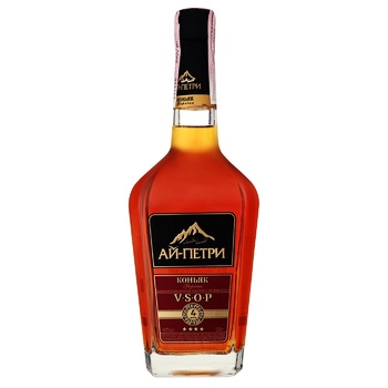 Ai-Petri 4 stars cognac 40% 0.5l - buy, prices for ULTRAMARKET - photo 1