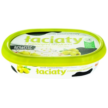 Laciaty Cream-cheese with Olives 58% 135g - buy, prices for - photo 1