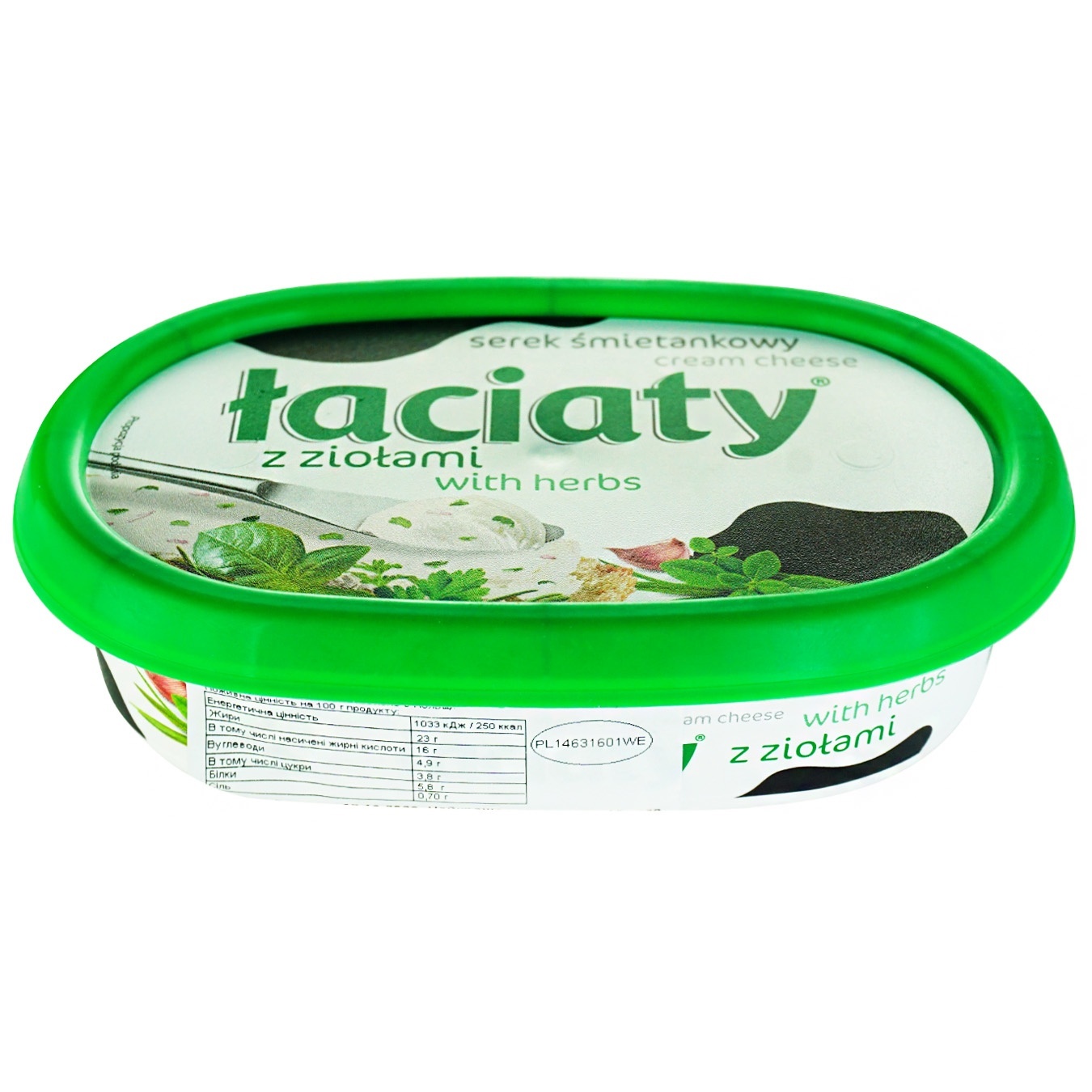 

Крем-сыр Laciaty с травами 58% 135г