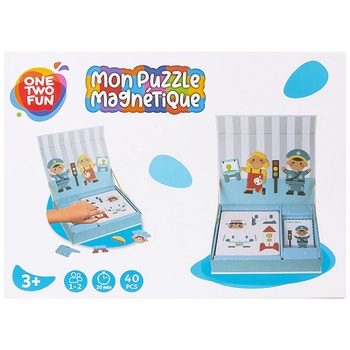 One two fun Puzzles Wooden Magnetic Puzzle 51 element - buy, prices for - photo 1