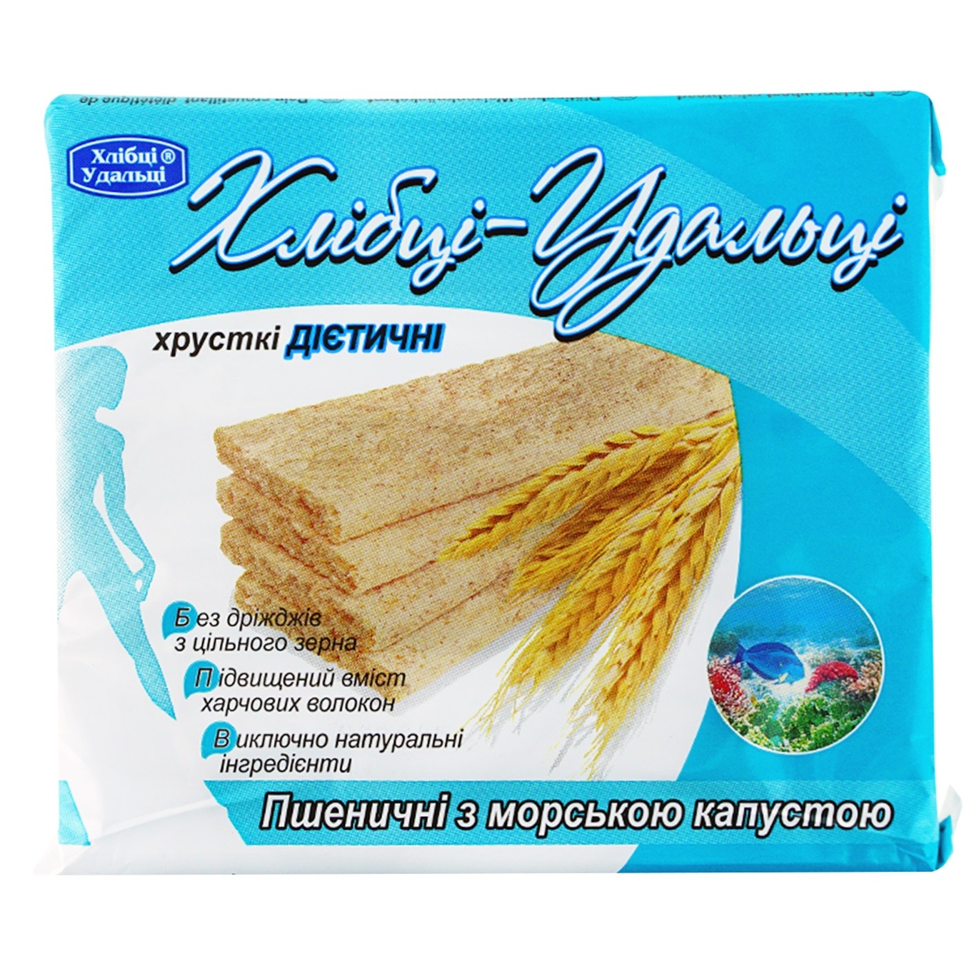 

Хлебцы Удальци пшеничные с морской капустой хрустящие диетические 100г