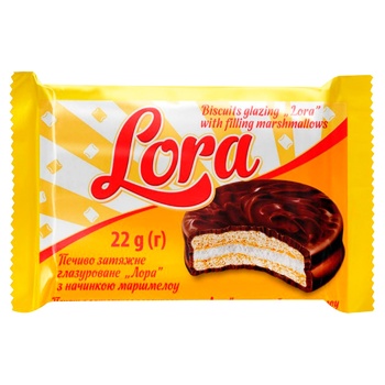 Lora Cookies With Marshmallow Filling 22g - buy, prices for Tavria V - photo 1