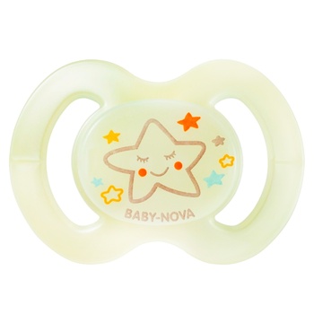 Baby-Nova Night Pacifier 1s 0-6 Months - buy, prices for - photo 1