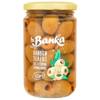 The Banka Pitted Green Olives 300g - buy, prices for Vostorg - photo 1