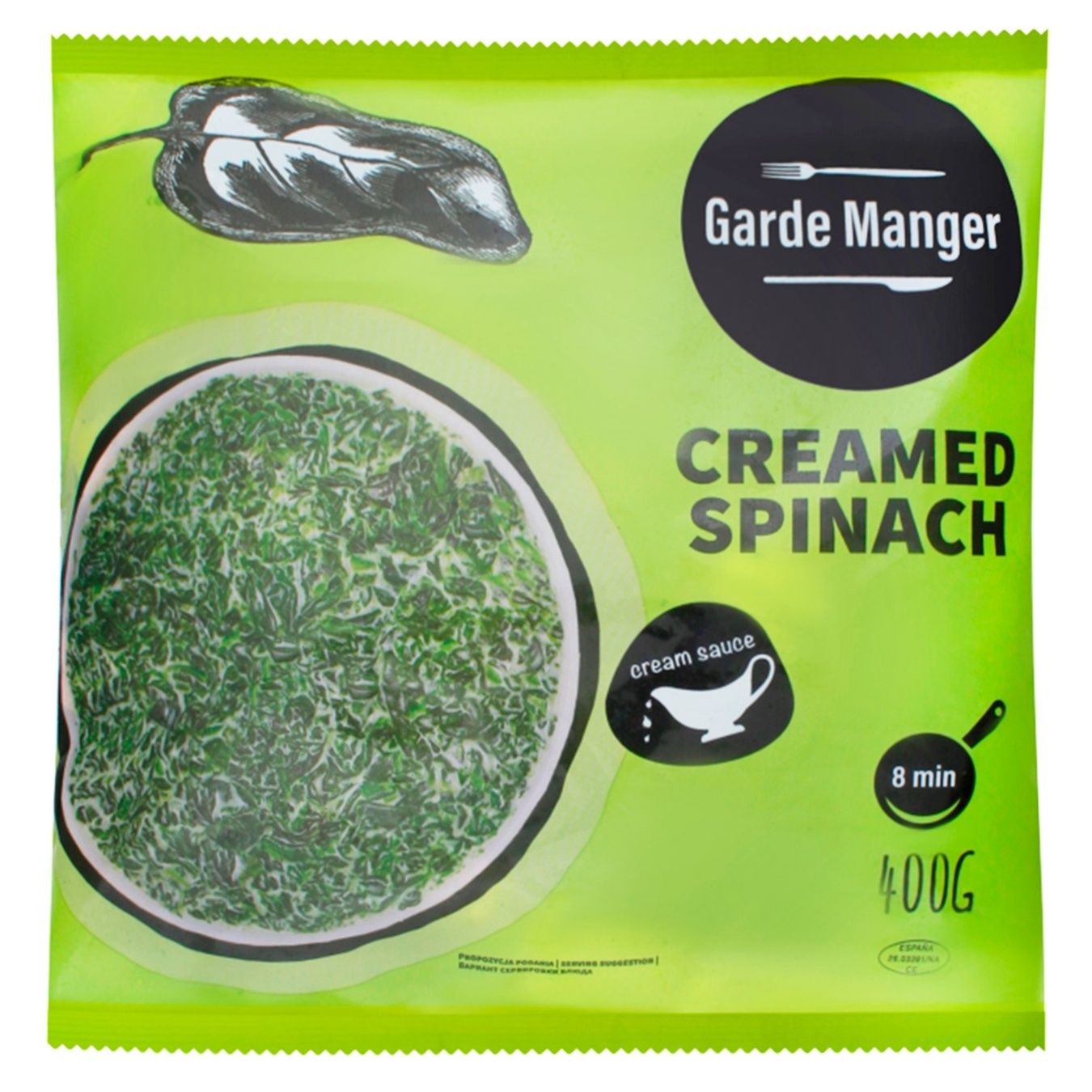 

Шпинат Garden Manger в сметанному соусі 400г